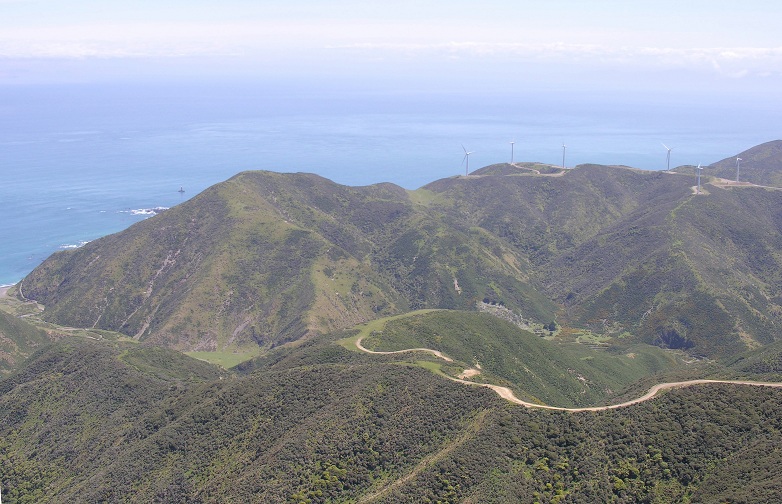 Lot 7 overlooks the Karori Stream.  Westwind to the right and South Island in the background.